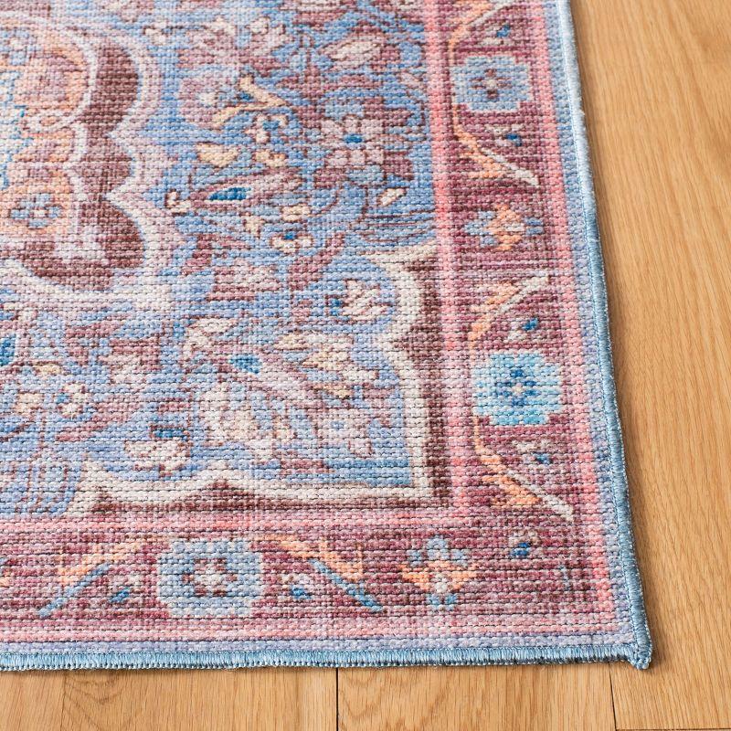 Serapi Transitional Vintage Blue & Brown Area Rug - 5'3" x 7'6"