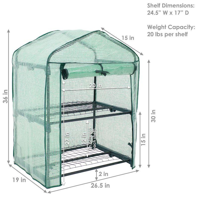 26.5" W x 19" D Growing Rack Greenhouse