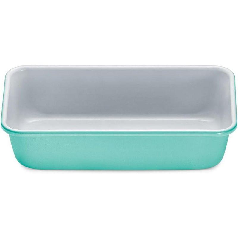 Teal Aluminized Steel Loaf Pan with Ceramic Non-Stick Coating