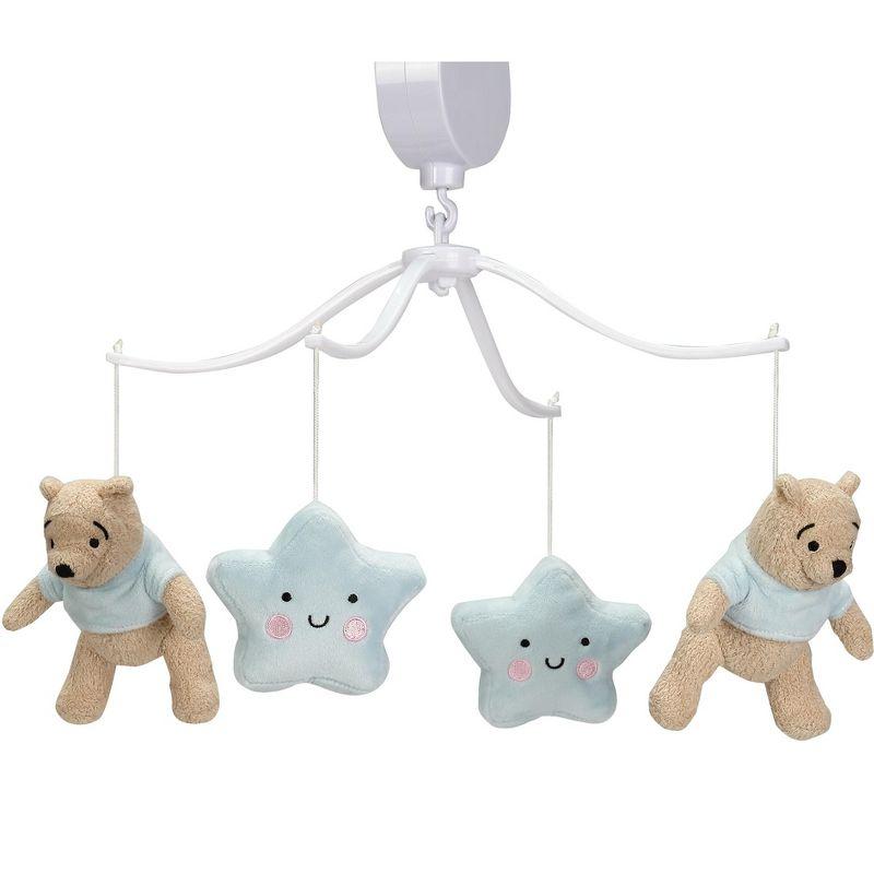 Bedtime Originals Starlight Pooh Musical Baby Crib Mobile - Blue, Animals