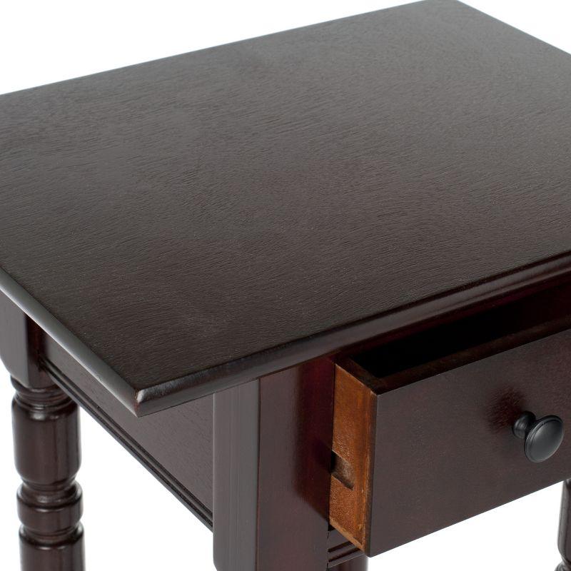 Sabrina End Table - AMH5704D - Dark Cherry - Safavieh Couture