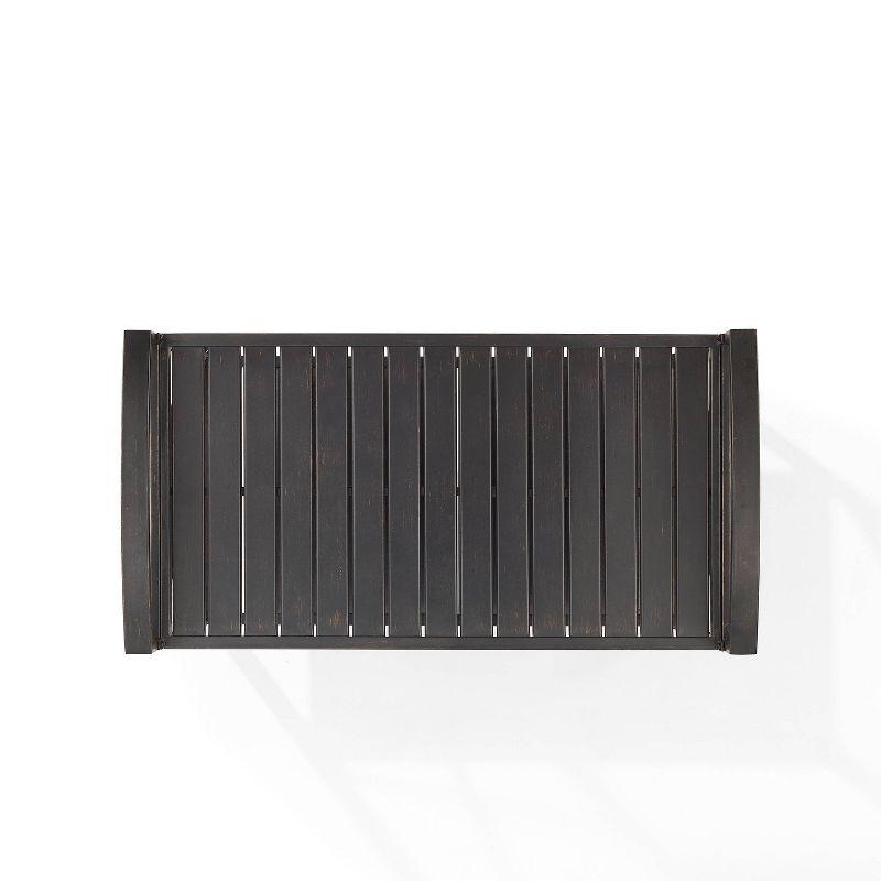 Kaplan Outdoor Steel Bar Cart Bronze - Crosley