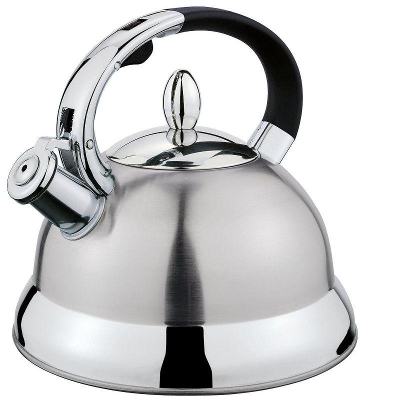 Stainless Steel Whistling Stovetop Water Kettle, 2.85 Quarts