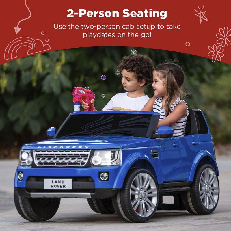 Blue 12V 2-Seater Licensed Land Rover Ride-On SUV with Remote Control