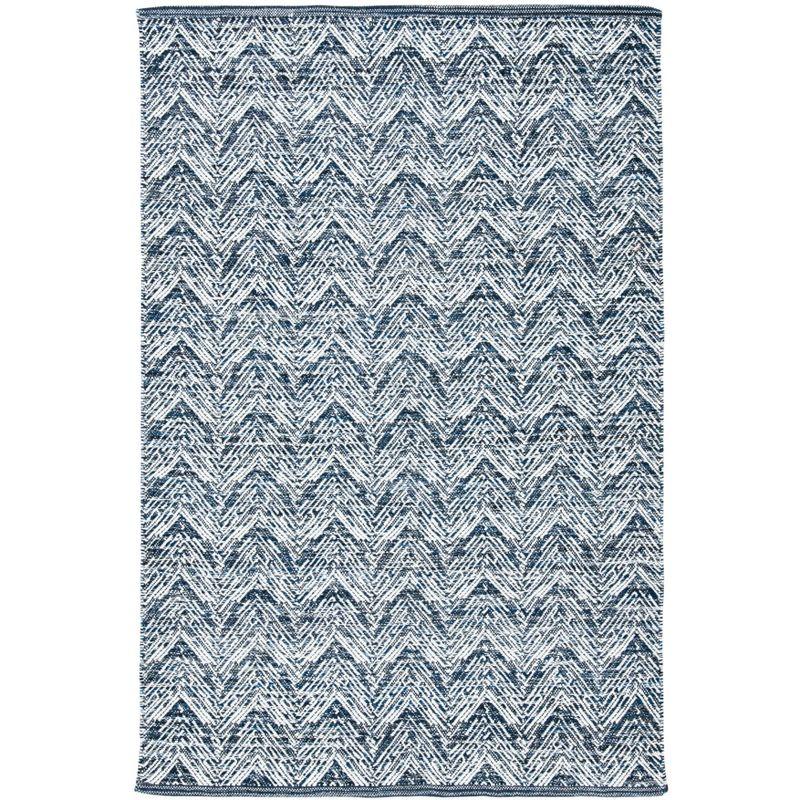 Kilim KLM401 Hand Woven Area Rug - Navy - 4'x6' - Safavieh