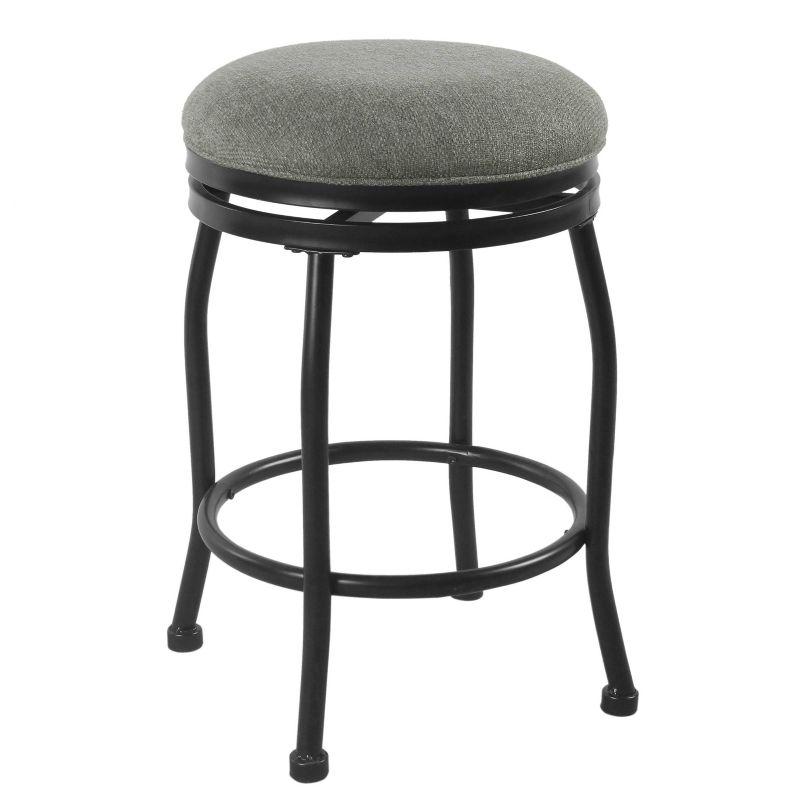 24" Swivel Counter Height Barstool with Metal Legs - HomePop