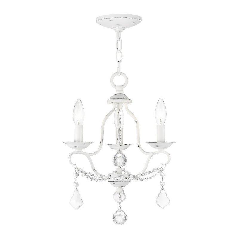 Livex Lighting Chesterfield 3 - Light Chandelier in  Antique White
