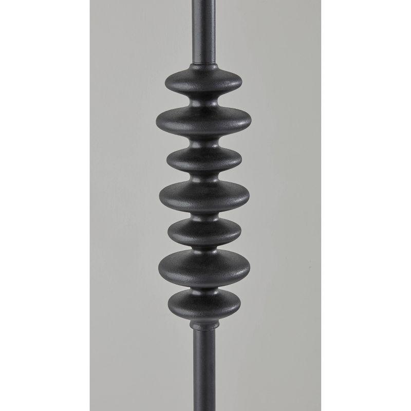 Beatrice Floor Lamp Black - Adesso: Contemporary Design, 68" Tall, Rotary Switch