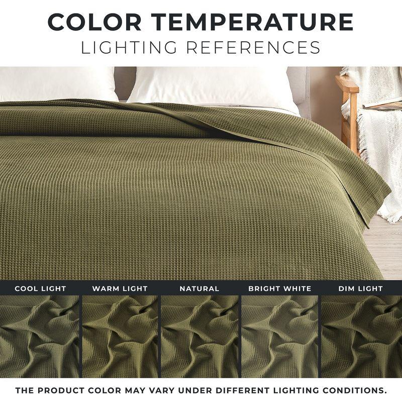 100% Cotton Lightweight Waffle Weave Summer Blanket