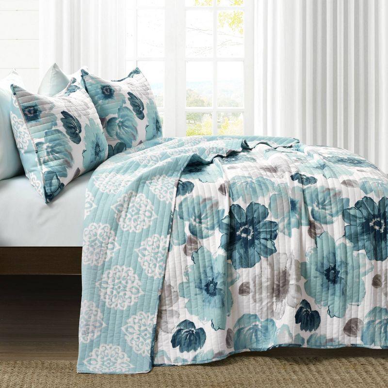 3pc Leah Quilt  Set - Lush Décor