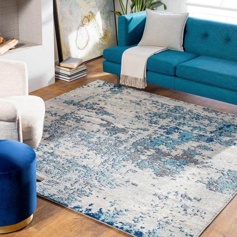 Livabliss 6'7"x6'7" Square High Plains Modern Rug Blue