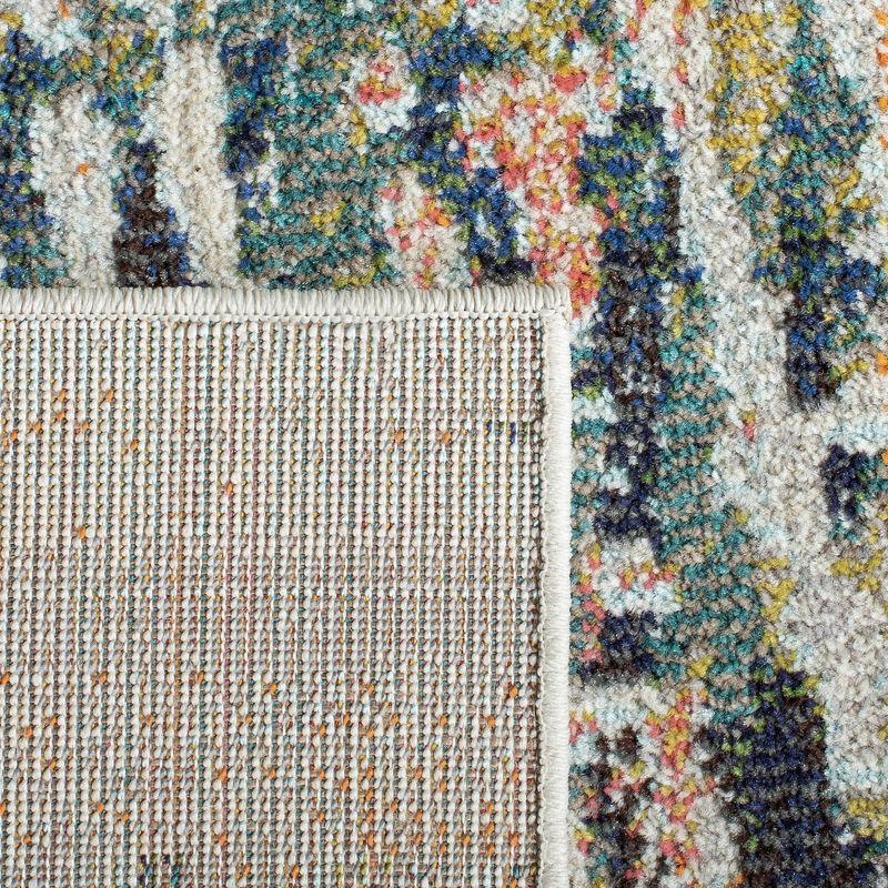 Madison MAD454 Power Loomed Indoor Area Rug - Beige/Navy - 6'7"x6'7" - Safavieh