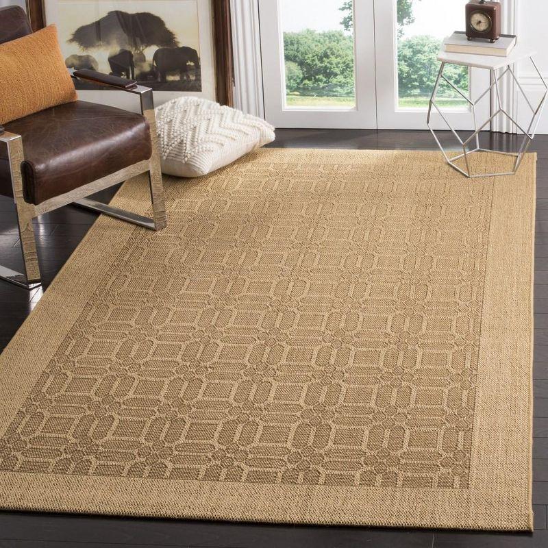 Maize Geometric Hand-knotted Sisal 4' x 6' Area Rug