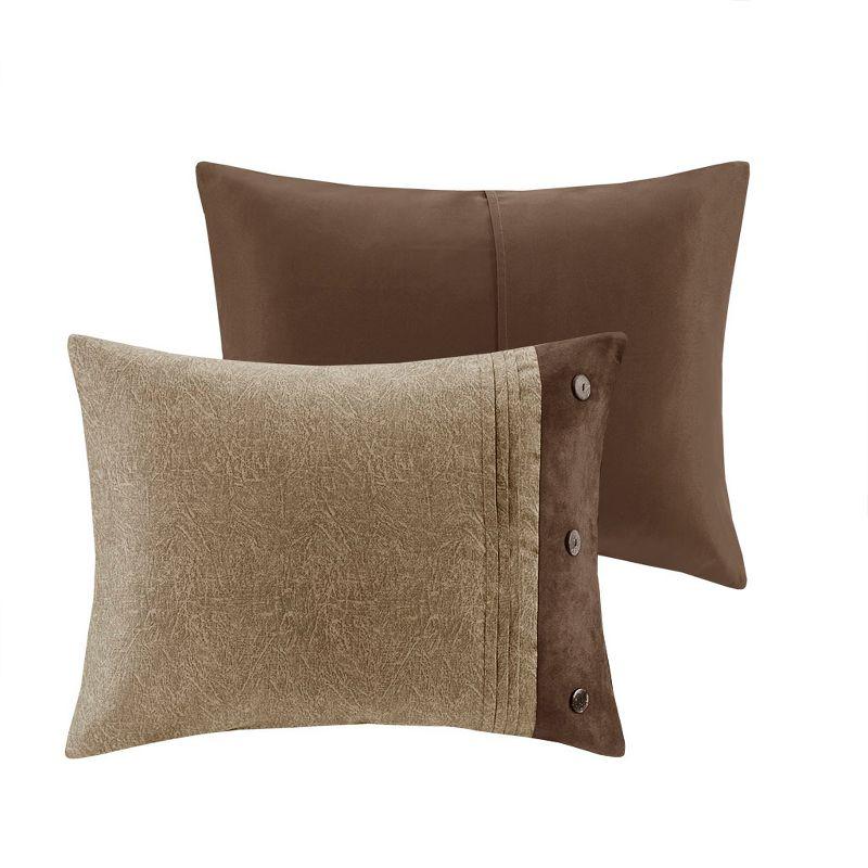 Madison Park Boone 7 Piece Faux Suede Comforter Set