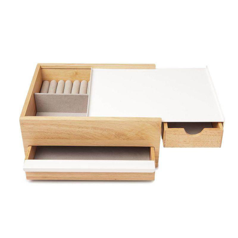 Umbra Stowit White and Neutral Jewelry Box Storage