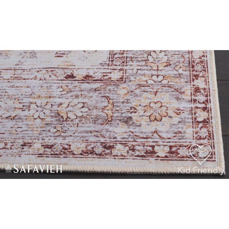 Tucson TSN179 Power Loomed Machine Washable Area Rug - Beige/Gold - 8'x10' - Safavieh.