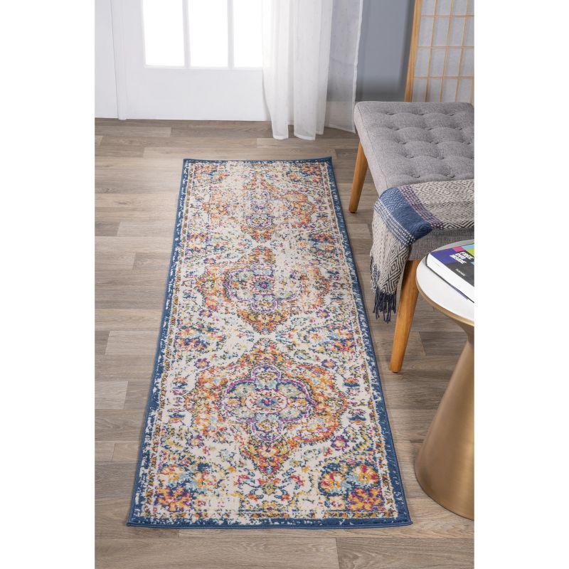 World Rug Gallery Distressed Vintage Bohemian Area Rug