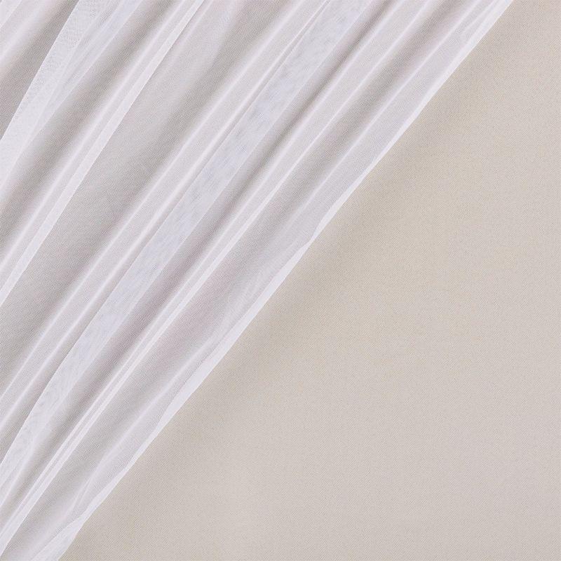 Set of 2 (63"x52") Caterina Layered Solid Blackout with Sheer Top Curtain Panels Sand - Exclusive Home: Thermal Insulated