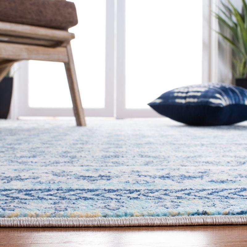 Brentwood BNT899 Power Loomed Indoor Area Rug - Ivory/Aqua - 8'x10' - Safavieh