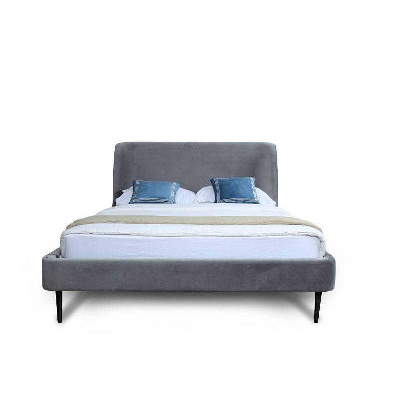Queen Heather Upholstered Bed - Manhattan Comfort