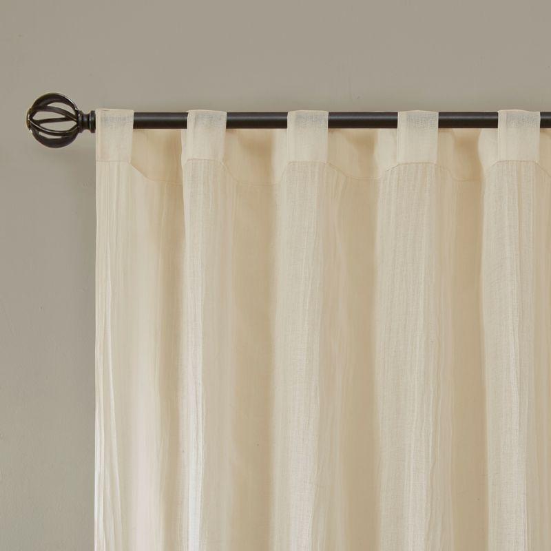 Harper Solid Crushed Curtain Panel Pair