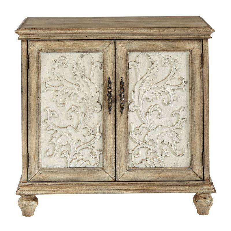 Kelly Clarkson Home Liza 2-Door Carved Wood Storage Cabinet