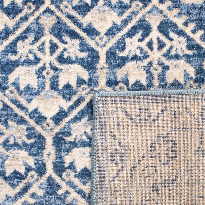 Brentwood BNT869 Power Loomed Area Rug - Navy/Light Grey - 6'x9' - Safavieh.