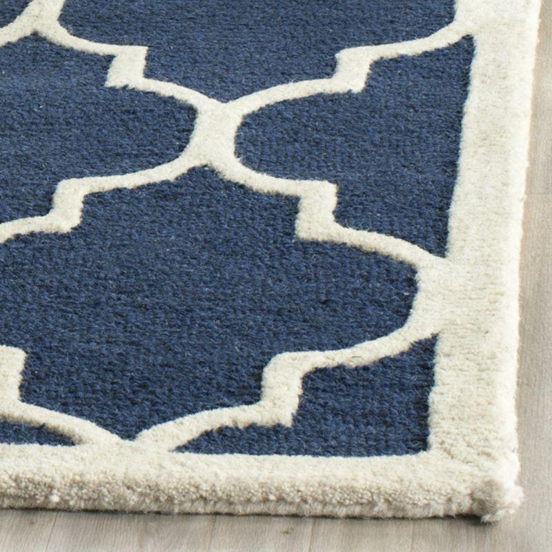 Cambridge CAM134 Tufted Indoor Area Rug - Navy/Ivory - 4'x6' - Safavieh