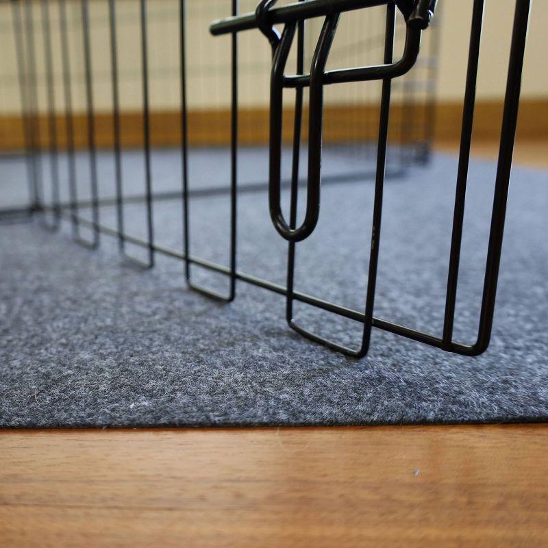 Drymate 60" x 74" Playpen Mat for Cats and Dogs - Charcoal