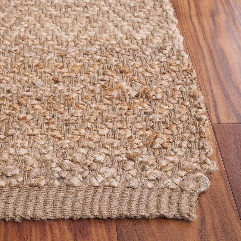 Natural Jute Handwoven 4' x 4' Square Area Rug