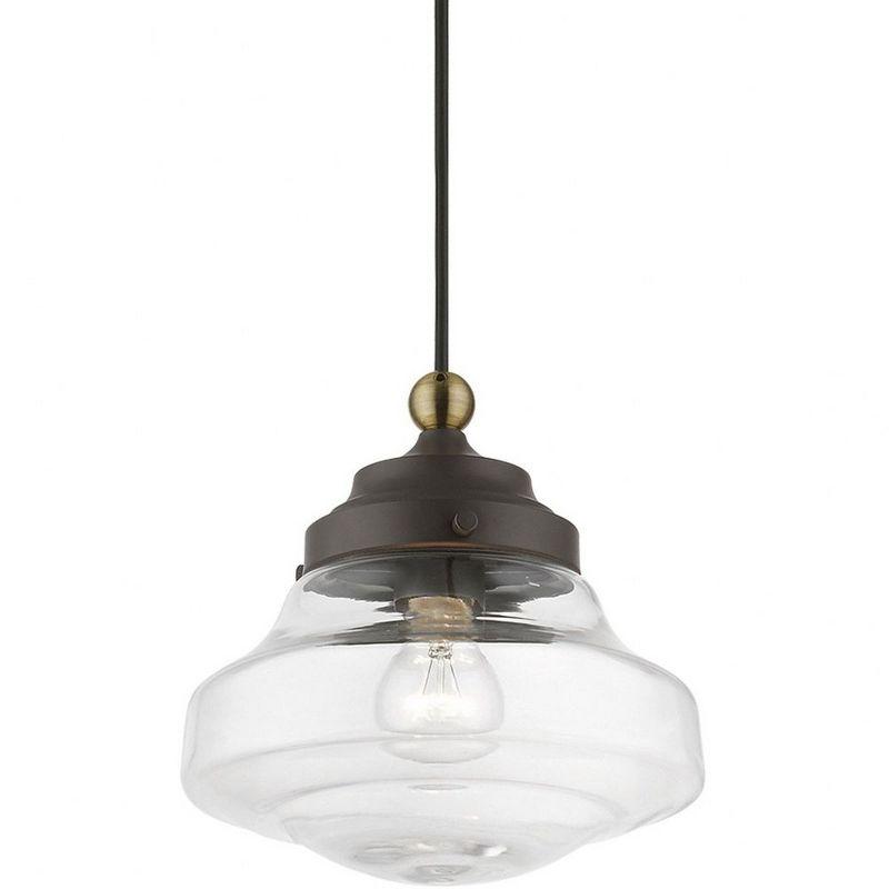 Livex Lighting Avondale 1 - Light Pendant in  Bronze/Antique Brass