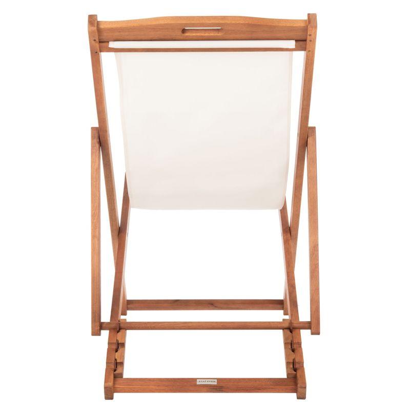 Contemporary Eucalyptus Wood Armless Side Chair in Natural Beige