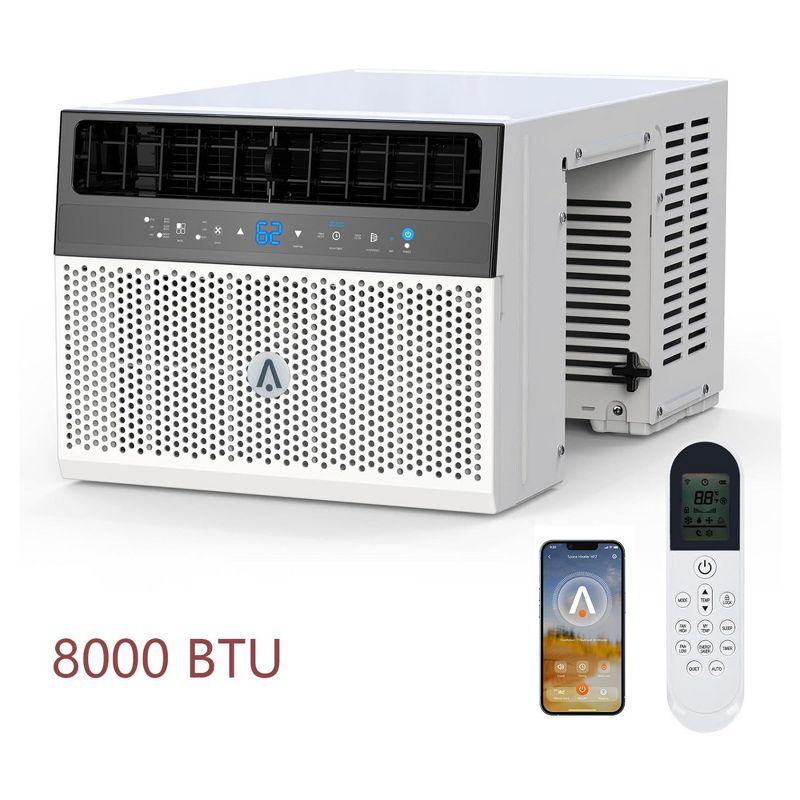 8000 BTU Window Air Conditioner Over the Sill AC Up to 370 Sq.Ft With Remote & App Control