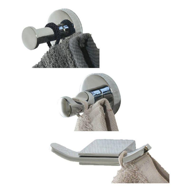 Evideco French Home Goods Wall Mount Bath Towel Single Robe Hook Polished Stainless Steal