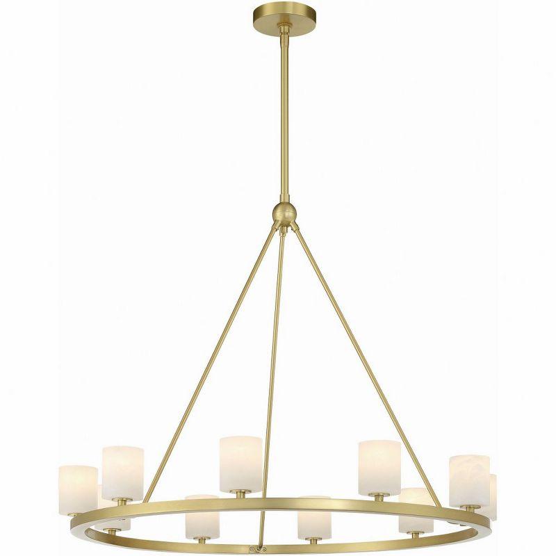 Crystorama Lighting Aragon 10 - Light Chandelier in  Soft Brass