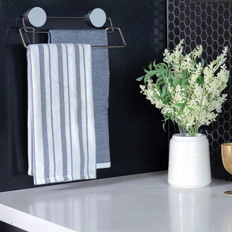 Better Houseware Stainless Steel Magnetic Towel Bar in Silver