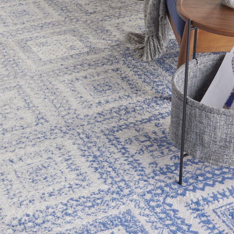 Nourison Whimsicle WHS17 Indoor only Area Rug - Ivory Blue 8'4" x 11'6"