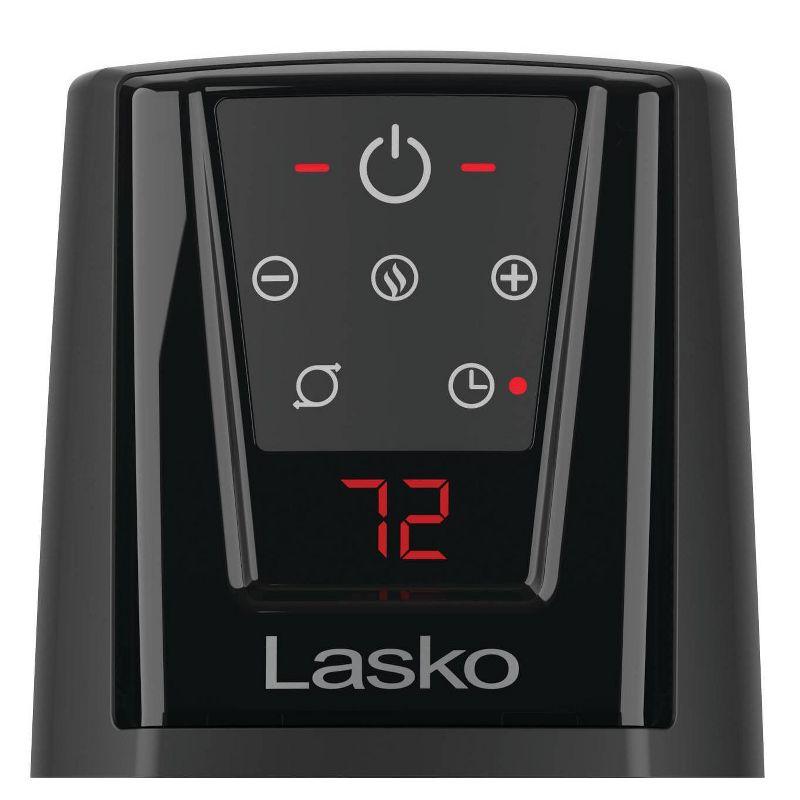 Lasko Ceramic Tower Heater with Remote: Portable Indoor Space Heater, Programmable Timer, Adjustable Thermostat, 1500W