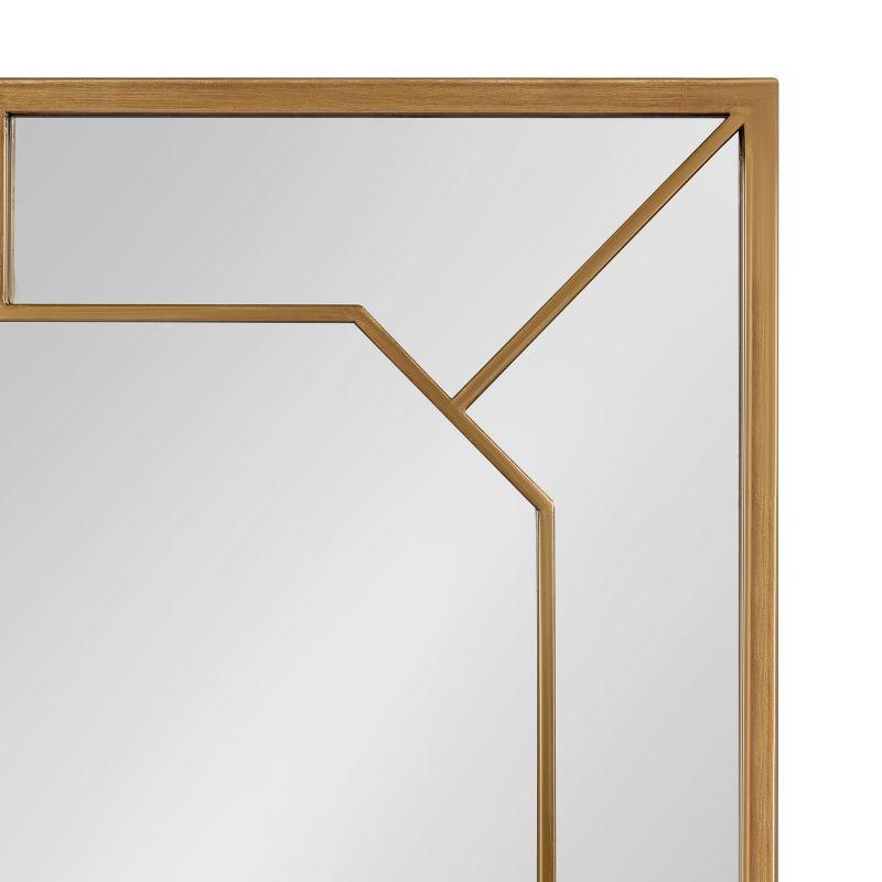 Kate and Laurel Ardithe Rectangle Metal Decorative Mirror, 24x30, Gold