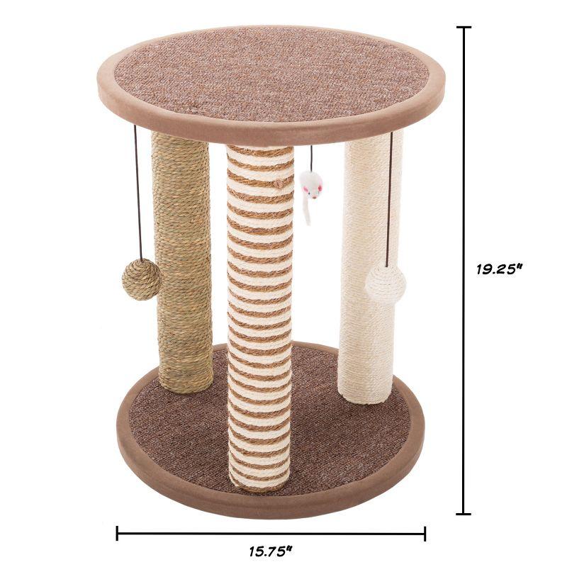 PETMAKER Cat Scratching Post Tower with 3 Posts