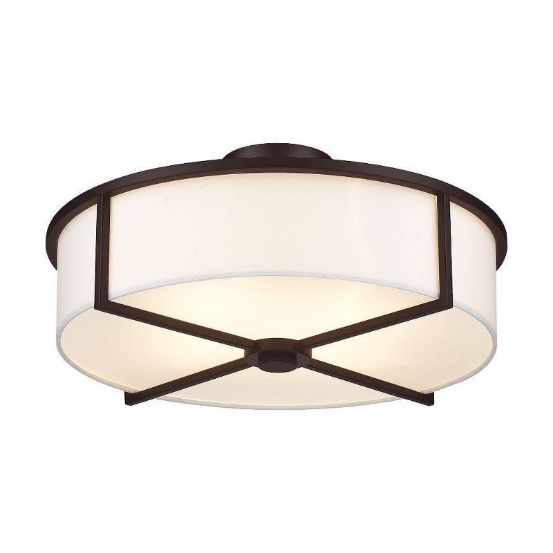 Livex Lighting Wesley 4 - Light Semi-Flush Mount in  Bronze