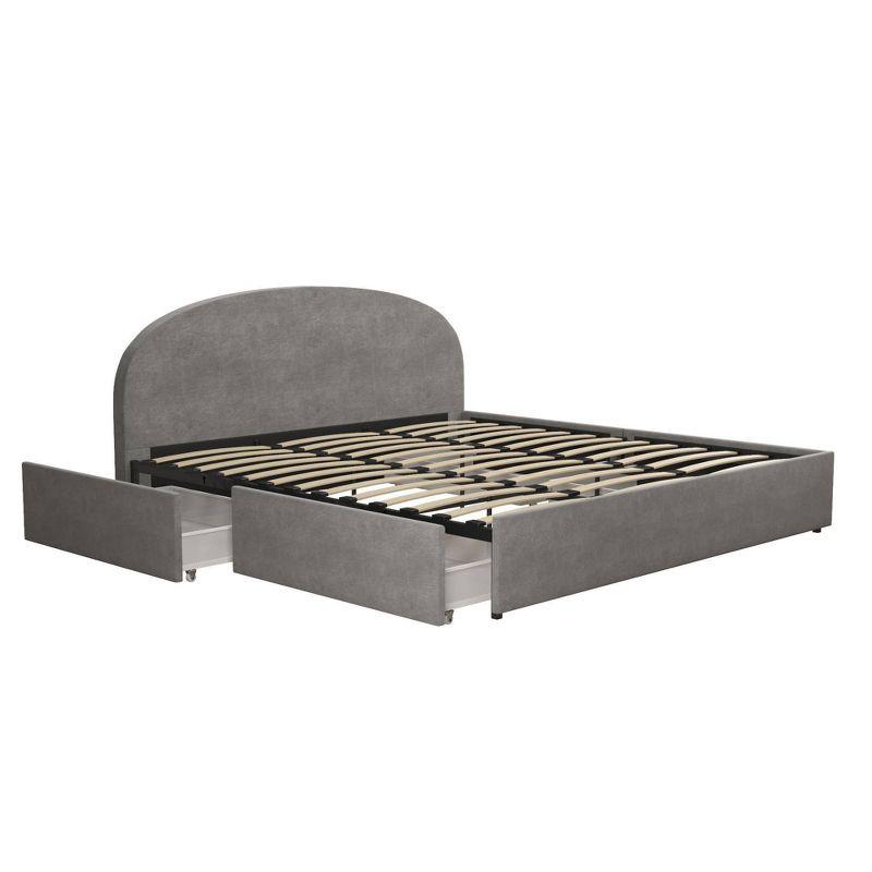 Moon Upholstered Platform Storage Bed