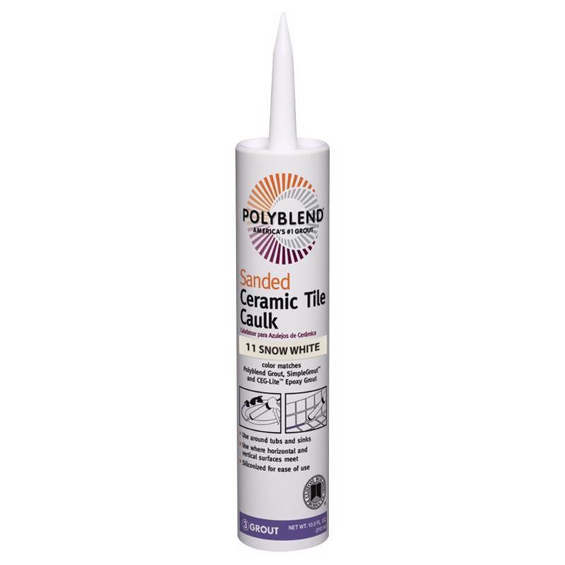 Custom Building Products PC1110S-6 10-1/2 Ounce Snow White Caulk