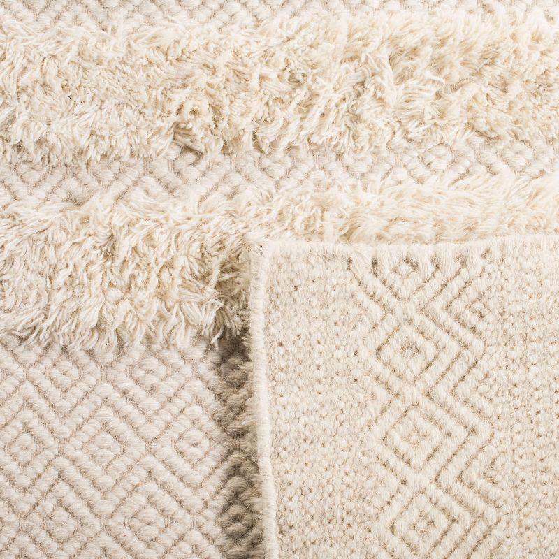 Kenya KNY951 Hand Knotted Area Rug - Ivory - 6'x6' - Safavieh