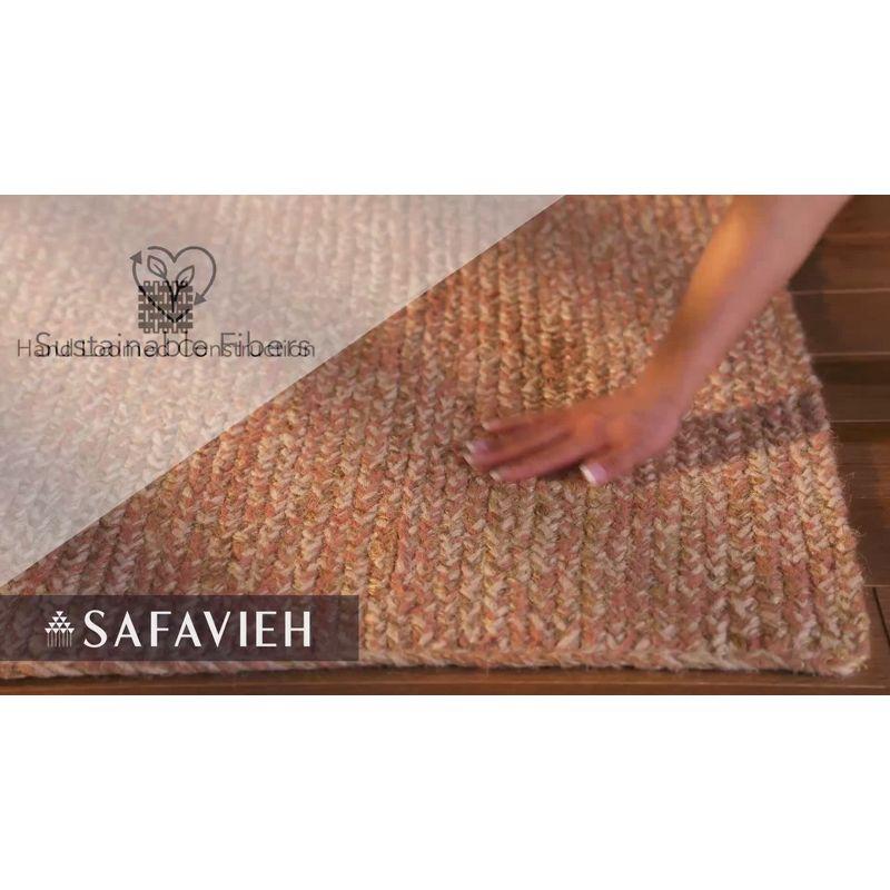 Natural Fiber NFB950 Hand Loomed Area Rug - Pink/Natural - 3'x5' - Safavieh.