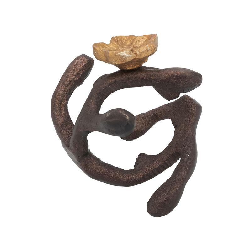 Bronze Orchid Twigs Napkin Rings Set of 4