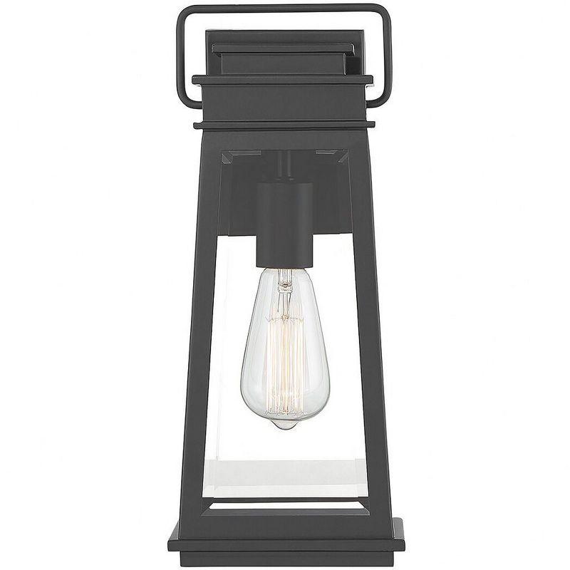 Boone 1-Light Outdoor Wall Lantern in Matte Black