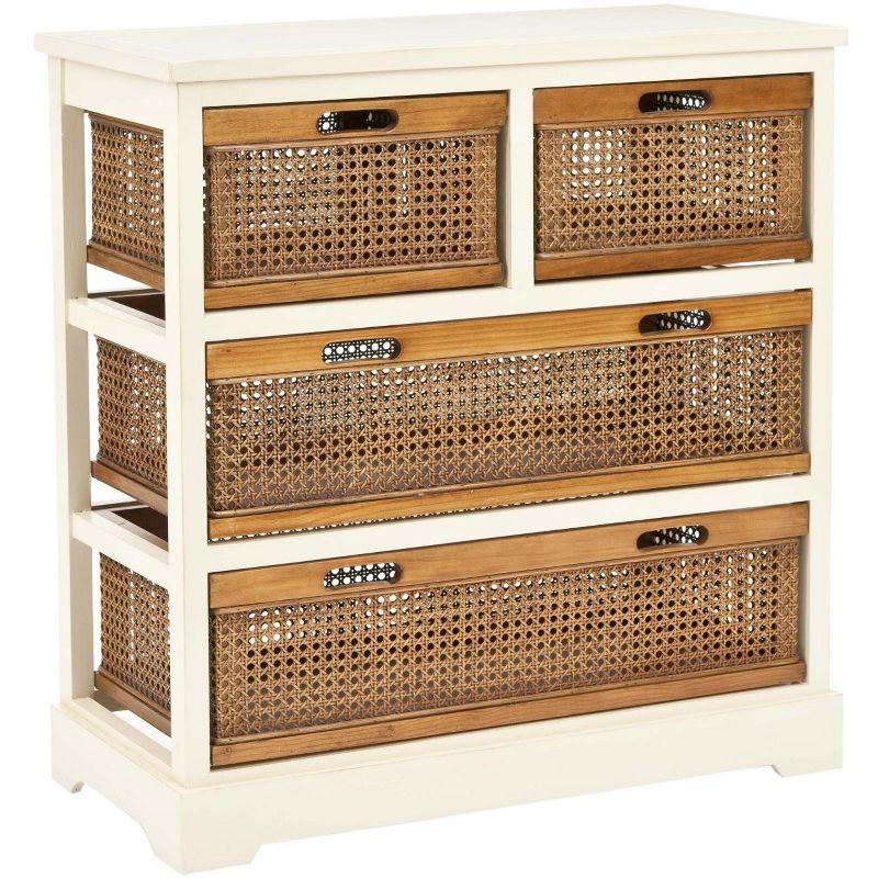 Jackson 4 Drawer Unit - AMH6504 - Barley/Cane Drawers - Safavieh Couture