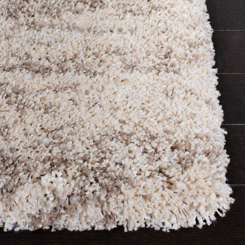Hudson Shag SGH206 Power Loomed Runner Rug - Ivory/Beige - 2'3"x8' - Safavieh.