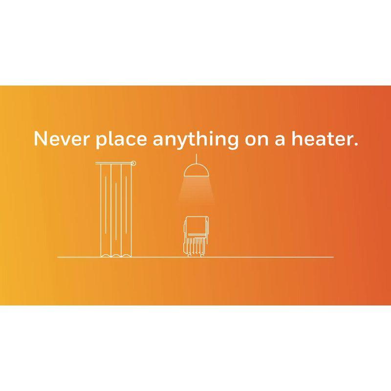 Honeywell Slim Ceramic Tower Heater Black: Indoor Space Heater, Adjustable Thermostat, 1500W, Fan Driven, No Assembly Required